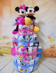 Diapercake Minnie - Mickey δίδυμα