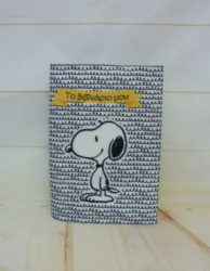 υφασμάτινη θήκη για το βιβλιάριο Snoopy