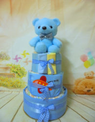 Blue Teddy 3όροφη μωρότουρτα