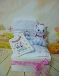 baby gift box γατούλα Marie towels